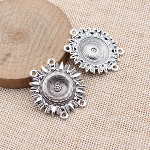 Accessoires de bijoux en alliage multicolores DIY 35x33mm, 4.7g, pièces de connexion à 4 trous pour chaîne de corps, taille et front - Product Image 5