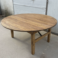 Table rustique en bois d'extérieur Q-85, mobilier de banquet, tables de ferme pour mariage, table de ferme pour événements