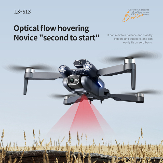 6-Axis Gyro Brushless Drone with Headless Mode & Camera Tilt Control Sideways Flight for Adult Beginner RC Toy