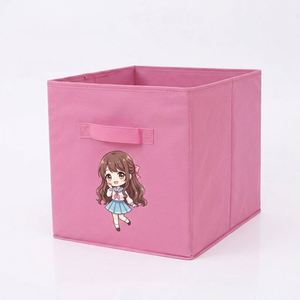 Boîtes de rangement en tissu non tissé avec logo personnalisé, pliables, pour vêtements, jouets, etc. - Product Image 3