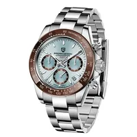 Montre de sport chronographe à quartz PAGANI DESIGN 1644, nouvelle, étanche, avec verre saphir anti-reflet, pour homme, mouvement TMI VK63, entièrement en acier, montre de plongée.