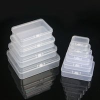 Boîtes de rangement carrées en plastique PP recyclables, différentes tailles, logo personnalisable, étuis pour électronique grand public, bijoux, électronique