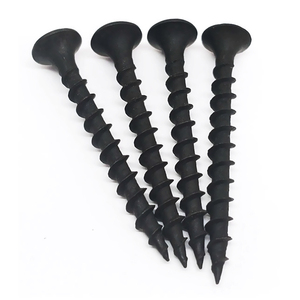 Tornillo para paneles de yeso con cabeza de trompeta y rosca gruesa, con acabado de fosfato negro, para estructuras de madera. - Product Image 4
