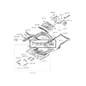 65531-3L100 65531-3L100 per gruppo pannello hyundai-lato pavimento posteriore, LH - Product Image 1