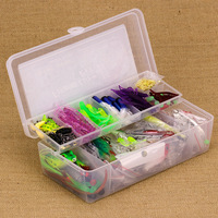 Kit de pêche 300 pièces, accessoires de pêche, ensemble de leurres, hameçons, stoppeurs, en boîte de rangement, équipement de pêche
