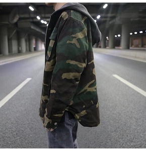 OEM Private Label <strong>Men</strong> Custom Stock Dropshipping <strong>Camo</strong> <strong>Jacket</strong> With Hood - Product Image 3