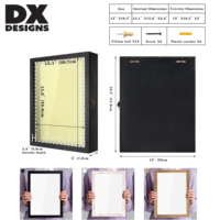Cadre en bois profond pour photos et souvenirs 8x8 8x10 10x10 12x16 pouces – Idéal pour diplômes, fleurs séchées, photos et objets précieux