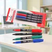 Marqueurs à pointe fine de qualité fiable, couleurs assorties, stylos de marquage de bureau avec pointe fine de 4 mm pour une écriture détaillée et des lignes précises