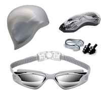 Lunettes de natation professionnelles imperméables pour adultes, couleur arc-en-ciel, avec bouchons d'oreille pour le surf, vente en gros