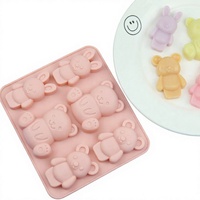 Moule en silicone Candyer pour la Saint-Valentin, pour chocolat, résine, bonbons, glaçons, sans BPA, motifs amour et animaux