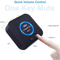 Ensemble émetteur-récepteur audio sans fil 1Mii 2,4 GHz avec adaptateur RCA AUX pour kit numérique TV