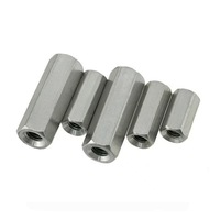 Galvanized Carbon Steel Fully Threaded Hex Coupling Nuts Heavy Duty Long Connection Nut Threaded Rod Connector Fasteners Class