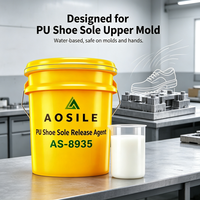 Agente Desmoldante para Suelas de Zapatos de PU AOSILE AS-8935, Agente Desmoldante Ecológico a Base de Agua para el Proceso de Producción de Calzado