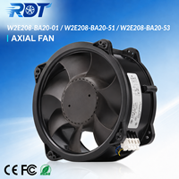 Ventilateur axial AC 230V W2E208-BA20-01/51/53 87W 2750RPM 815m3/h pour système de refroidissement et dissipation de chaleur des machines industrielles