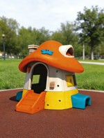 Tente de jeu en plastique pour l'apprentissage préscolaire et maison de poupée Happy Mushroom House - Article le plus vendu fabriqué en Chine Modèle 001