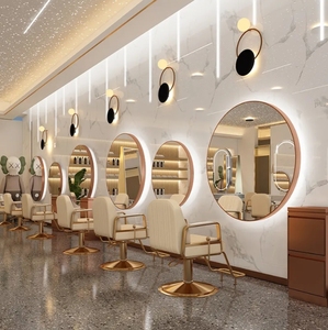 Muebles Modernos para Salón de Belleza, Desempañador de Pared, Luz LED Inteligente, Espejos para Salón de Belleza, Espejo de Maquillaje con Retroiluminación LED - Product Image 2