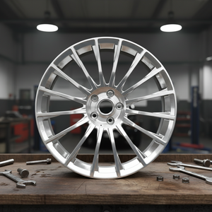 Nuove Ruote in Lega di Alluminio Forgiato HZR <span class=keywords><strong>Classe</strong></span> <span class=keywords><strong>S</strong></span> S65 20x8.5J/20x9.5J Et39 a Cinque Razze Finitura Argento per Mercedes <span class=keywords><strong>Classe</strong></span> E Garanzia 1 Anno - Product Image 5