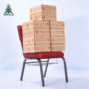 4'' <strong>Foam</strong> Durable Uesed Cheap Church Chair <strong>Seating</strong> with Book Rack for Sale - Product Image 3