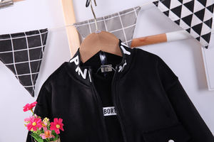 Conjunto de Ropa Casual de Otoño Invierno para Niños, Abrigo y Pantalones para Bebés, 3 Piezas, Algodón, Cierre de Cremallera, Resistente al Viento - Product Image 3