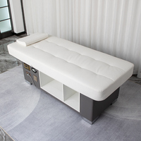 Table de massage et de soin en bois personnalisable, réglable, portable, haut de gamme, pour salon de beauté, spa et soins professionnels, OEM