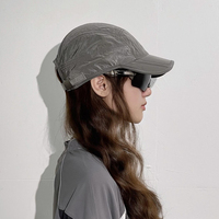 Casquette de baseball unisexe pliable et compressible à séchage rapide, légère, à visière souple, format de poche, réglable à l'arrière, pour la course à pied, vente en gros