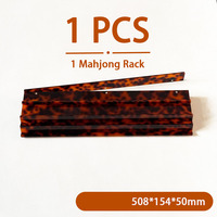 Support de rangement en acrylique transparent à 2 niveaux pour tuiles de mahjong, motif écaille de tortue, accessoires de jeu de mahjong haut de gamme, vente en gros