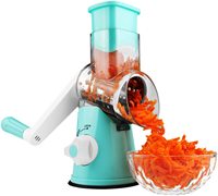 3 In 1 Groente Mandoline Slicer Swift Roterende Trommel Rasp Moer Shredder Veggie Cutter Dunschiller Spiralizer Kaas Chopper