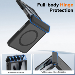 <span class=keywords><strong>Coque</strong></span> de téléphone personnalisée antichoc mate magnétique givrée pour <span class=keywords><strong>Samsung</strong></span> Z Flip 8 7 6 avec protection de charnière en TPU et PC - Product Image 6