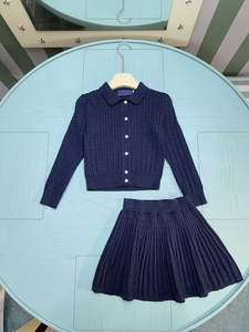 <span class=keywords><strong>Pull</strong></span> à revers pour <span class=keywords><strong>fille</strong></span>, style anglais, rayé, léger, anti-boulochage, anti-rétrécissement, en polyester/coton, pour enfants - Product Image 4