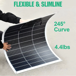 EGoS400M Panneau Solaire Semi-Flexible Pliable 60V Monocristallin Hors Réseau pour Bateau, Cabine, Van, Voiture et Camping-Car - Product Image 2