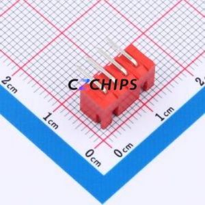 BX-XH2.54-4PWZ-R Wire-to-Board Pin Header Bent Lead Through Hole,P=2.54mm Connector 1x4P 2.5mm Right Angle Insert XH - Product Image 2