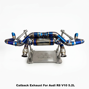ท่อไอเสียไทเทเนียม Vortex Performance สำหรับ Audi R8 V10 5.2L ปี 2024-2025 พร้อมวาล์วสุญญากาศ ชุด Catback Tuning Muffler Parts - Product Image 1