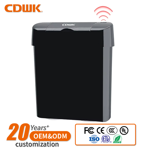Automatic Smart Bin Intelligent Induction Waste Bin 15L Touchless Motion Sensor Trash Can with Lid for Hotel Kitchen Bathroom