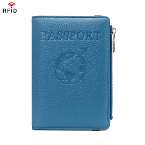 Étui de passeport avec emplacement pour cartes de crédit, portefeuille de voyage, accessoire de voyage indispensable, blocage RFID, accessoires de voyage en cuir - Product Image 6