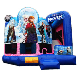 Château gonflable personnalisé sur le thème de Frozen à vendre - Aire de jeux gonflable commerciale sur le thème de <span class=keywords><strong>Elsa</strong></span> et Anna avec toboggan - Product Image 6