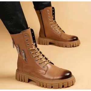 New High Lift Thick Bottom <b>Height</b> <b>Increasing</b> Fashion Trend Outdoor Men's Casual <b>Shoes</b> Warm Single <b>Shoes</b> - Product Image 4