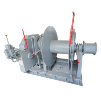 Treuil/guindeau/palan/tugger hydraulique en acier certifié CCS à télécommande sans fil verticale marine de 8 tonnes à couple élevé