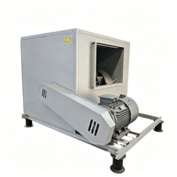 Ventilateur centrifuge industriel à double entrée à haut rendement et pales courbées vers l'arrière, boîtier OEM pour la lutte contre la fumée en immeubles de grande hauteur