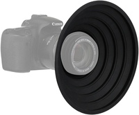 KAMPHO Pare-soleil en caoutchouc anti-reflet réversible et pliable pour objectif Nikon Canon Sony 30-90mm DSLR SLR
