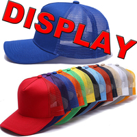 Casquettes de camionneur en mousse et en coton Gorras pour le printemps et l'été, avec patch brodé à 5 panneaux et logo
