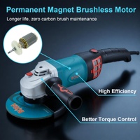 Meuleuse d'angle sans balais 4500W 8500 tr/min 180mm 230mm Outil électrique pour la découpe, le meulage et le polissage des métaux