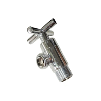 Prix usine 1/4 tourner la poignée croisée en laiton vanne d'angle pour robinet de cuisine bassins robinet douche
