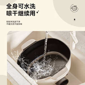 AUX <b>Electric</b> Multi Functional Cooker 6.1-10L Aluminum Alloy Liner Safety Auto Off Mechanical Control Steam Pot - Product Image 1