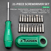 Jeu de tournevis manuel à forme spéciale magnétique puissant de 20 pièces, multifonctionnel, industriel, personnalisable, OEM, en plastique, y compris Torx