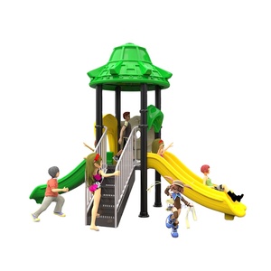 School & Sports Park Outdoor Playground Equipment Space Series PVC Play Structure with Slide Kids' Toys
