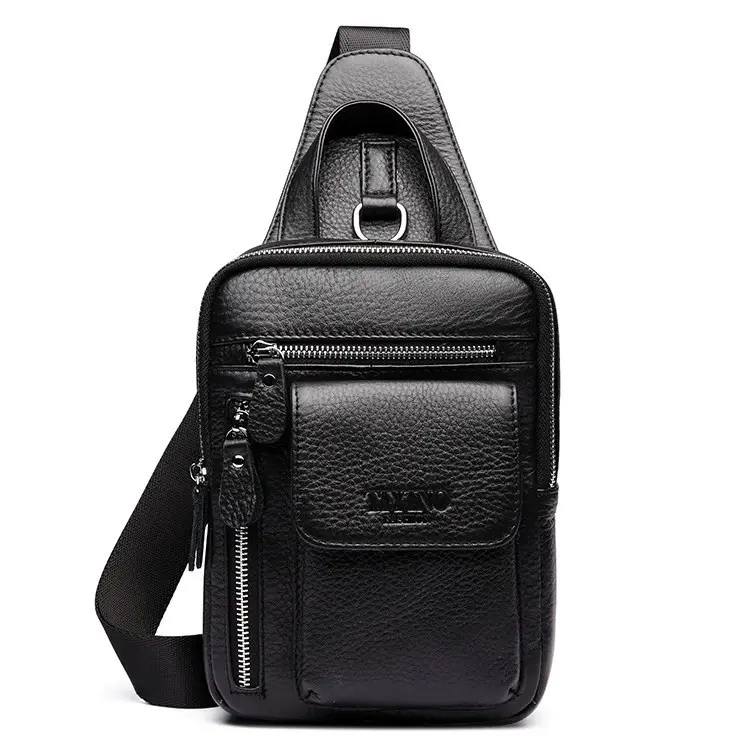 male bodMen's Crossbody Men's USB Chest Bag Designer Messenger bag Leather Shoulder Bags Diagonal Packagenew Back Pack Travel