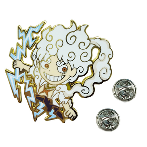 Pin Metálico de <span class=keywords><strong>Anime</strong></span> de Alta Calidad con Diseño Nuevo, 0 Piezas, Nika Luffy, Decoración para Mochila - Product Image 4