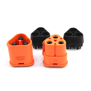 QS8T 3ピン三角コネクタ 130A スナップロック設計 PA金メッキ銅製 オス/メスヘビーデューティードローン用 Eスクーターパワーバッテリー - Product Image 1