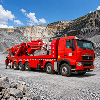 Grue articulée hydraulique Jiangwei 180T |   SQ7200ZB4+2 Camion monté sur châssis 360 °   Bras articulé rotatif