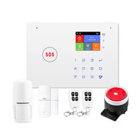 Sistema de Seguridad Inteligente para el Hogar con Wi-Fi Tuya, Sistema de Alarma GSM con Tarjeta SIM, Kit Inalámbrico, Control por Voz Alexa IFTTT, Control por Aplicación